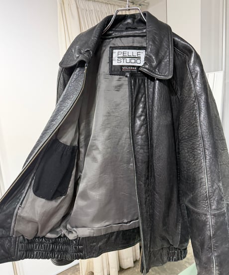90s wilsons leather PELLE STUDIO ラグランレザージャケット