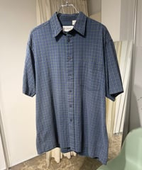 90s  シアサッカーチェックシャツ