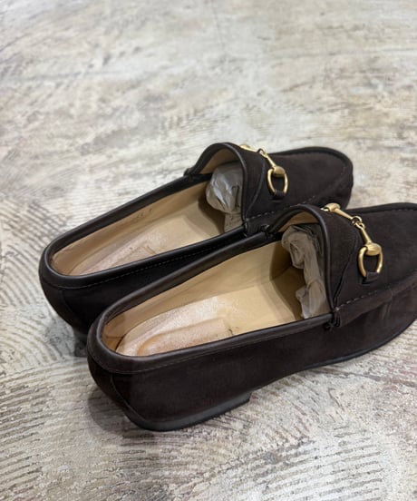 GUCCI スエード ビットローファー_サイズ37
