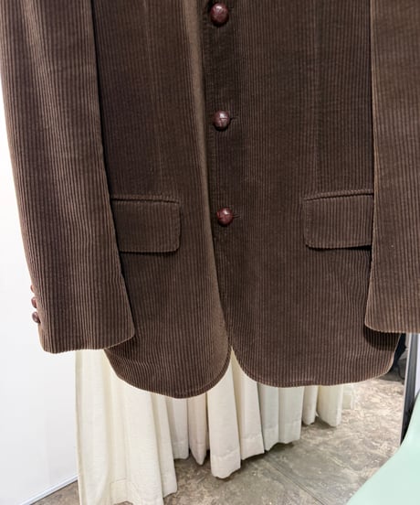 COMME des GARÇONS HOMME コーデュロイ くるみボタンテーラードジャケット