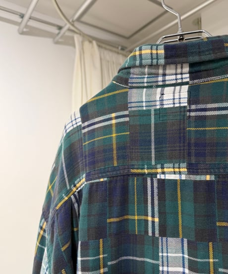 90s GAP パッチワークデザイン ネルシャツ