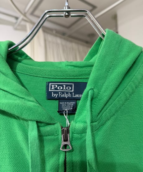 90s Polo Ralph Lauren 鹿の子ジップアップパーカー