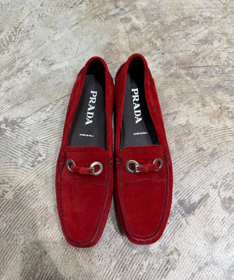 PRADA スエード ドライビングシューズ_サイズ37