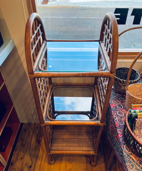 RATTAN TALL SHELF