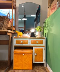 RETRO COLOR DRESSER & STOOL SET