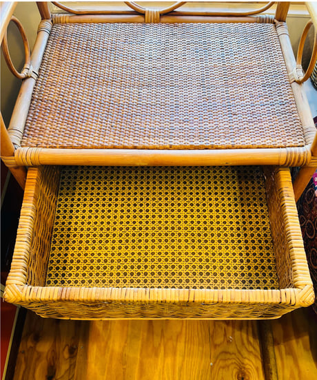 RATTAN 4DRAWER CHEST