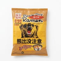 【北海道限定】熊出没注意ラーメン 味噌味 1人前（熟成乾燥麺）