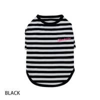 ボーダーTシャツ   BLACK M
