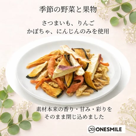季節の野菜と果物40g | 犬用手作りおやつ 無添加 国産
