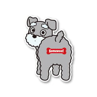 【犬種ステッカー/シール】 Somewoof シュナウザー ステッカー ソルト&ペッパー