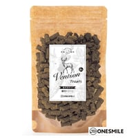 鹿肉トリーツ55ｇ　サクサクで小粒　トレーニングに、おやつに｜2026OMOTENASHI SELECTION受賞 兵庫県産天然日本鹿　犬のおやつ　無添加