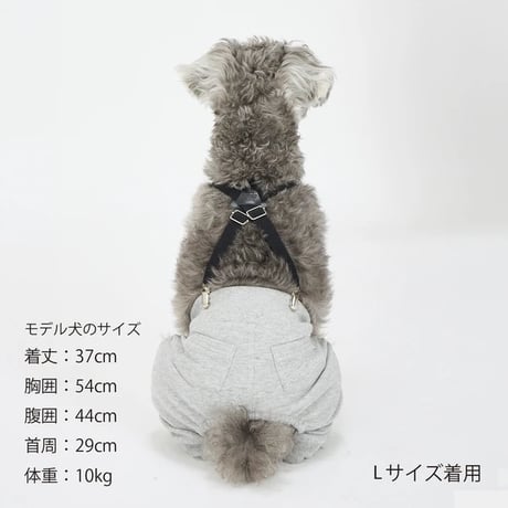 サスペンダーパンツ   BLACK L
