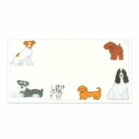 アニバーサリー　ダブル一筆箋／イヌ　犬