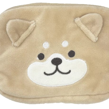 ティッシュケース付きアニマルポーチ     柴犬