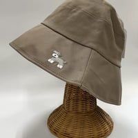 ワンポイント刺繍バケットハット　シュナウザー