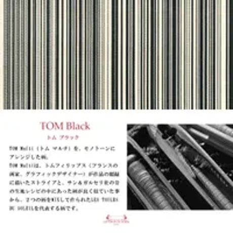 南フランスの伝統織物ブランド お散歩トート (トム ブラック/TOM Black)