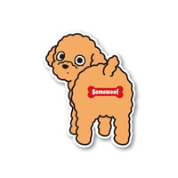 【犬種ステッカー/シール】 Somewoof トイプードル ステッカー アプリコット