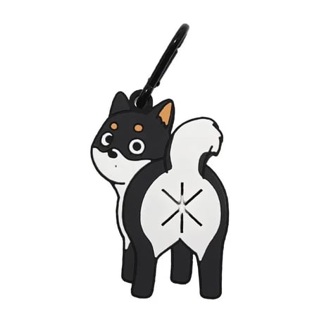 【柴犬（黒）】Poopホルダー_お散歩マナー袋ホルダー