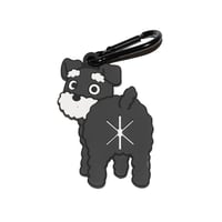 【シュナウザー(ブラック&シルバー)】Poopホルダー_お散歩マナー袋ホルダー