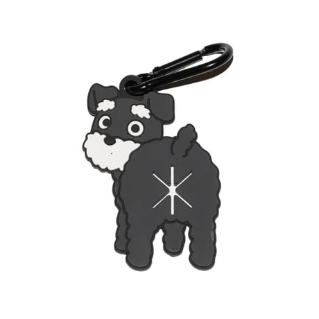 【シュナウザー(ブラック&シルバー)】Poopホルダー_お散歩マナー袋ホルダー