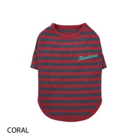 ボーダーTシャツ   CORAL M