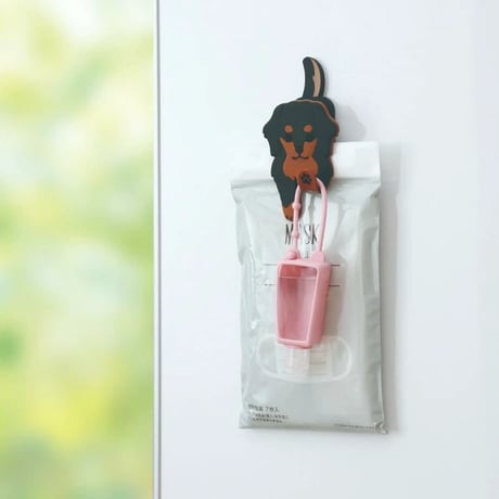 マグネットフッククリップ  ミニチュアダックスフンド