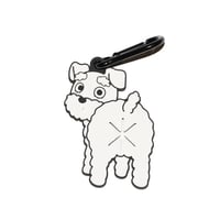 【シュナウザー(ホワイト)】Poopホルダー_お散歩マナー袋ホルダー
