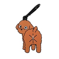 【トイプードル（レッド）】Poopホルダー_お散歩マナー袋ホルダー
