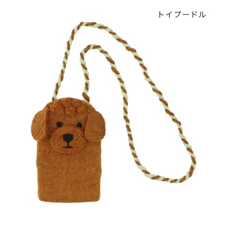 ネパールフェルト ポシェット   トイプードル