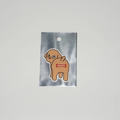 【犬種ステッカー/シール】 Somewoof トイプードル ステッカー アプリコット