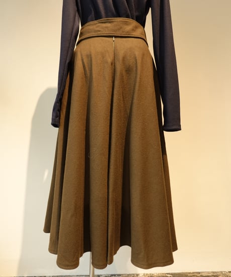 french vintage wool  skirt