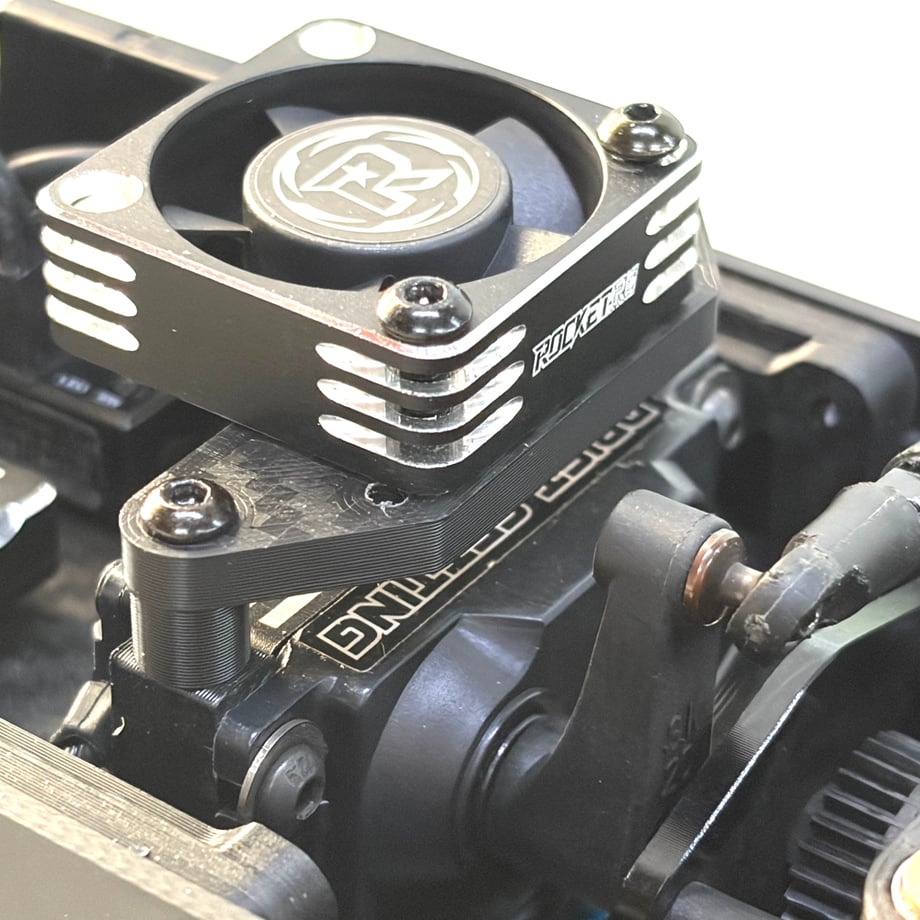 XRC RX-01 30mm 40mmサーボ用ファンステー サーボ故障対策 サンワ フタバ ReveD対応 ADDICTION RX01
