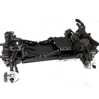 ReveD RDX ほぼボルトオンフルセット　シャーシ＋【グラファイト】 ナローキット フロント片側15mm／リア片側16mm ミニコンバ仕様