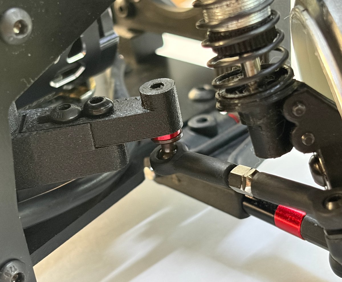 【即日発送】ラッカアーマード ラッカヒカリスマ 調整パーツ付き アディクション RX-01の切れ角・アッカーマン調整｜ステアリング関連