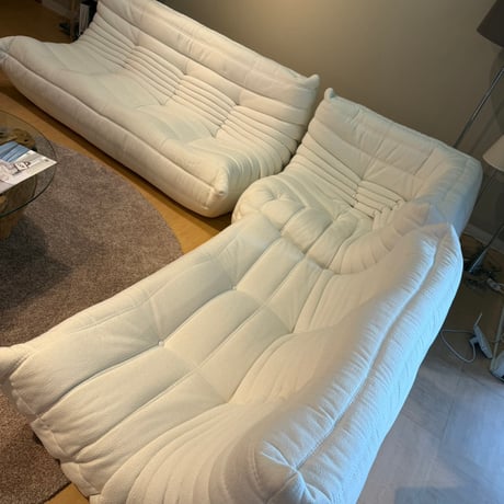 リーン・ロゼ ロゼトーゴ ソファセット L型　2人掛け 3人掛け ソファ Gランク生地 ligneroset TOGO　インテリアショップ展示品