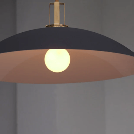 マンデーペンダント  E26/100W相当 G形LED電球 電球色付き グレー