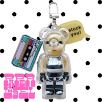 1p ベアブリック 100% 専用 保護ケース クリア アクリルケース キーホルダー 透明 BE@RBRICK フィギュア ケース 持ち運び ディスプレイ 傷防止 コレクション ケース 本体別売