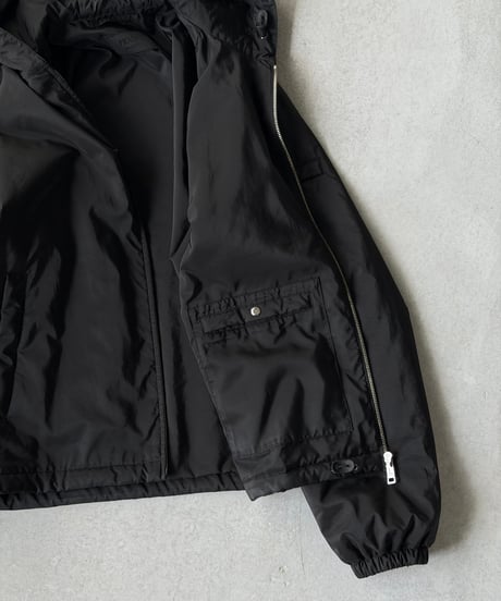 PRADA Re-Nylon Hooded Jacket / BLACK