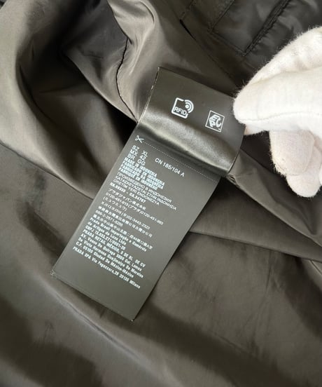 PRADA Re-Nylon Hooded Jacket / BLACK