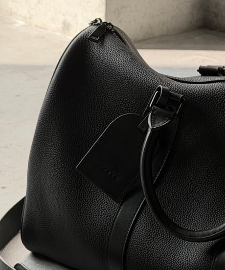 LEATHER BOSTON SHOULDER BAG