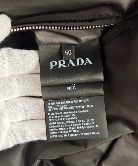 PRADA Reversible Light Padded Jacket / BLACK × DARK GREY