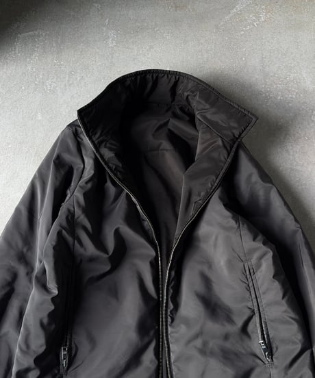 PRADA Reversible Light Padded Jacket / BLACK × DARK GREY