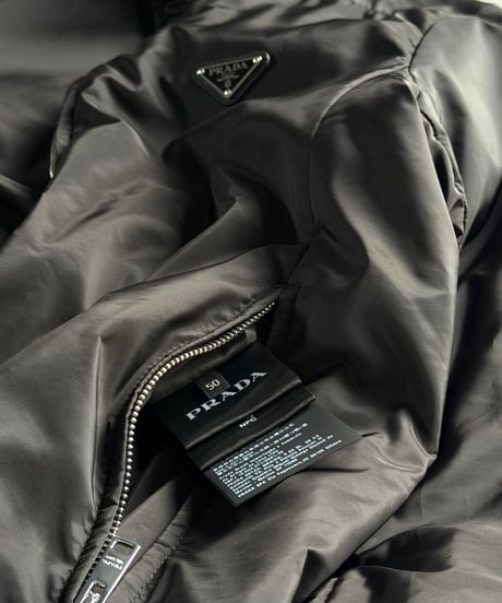 PRADA Reversible Light Padded Jacket / BLACK × DARK GREY