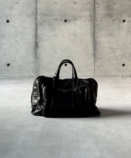 PRADA Leather Boston Bag