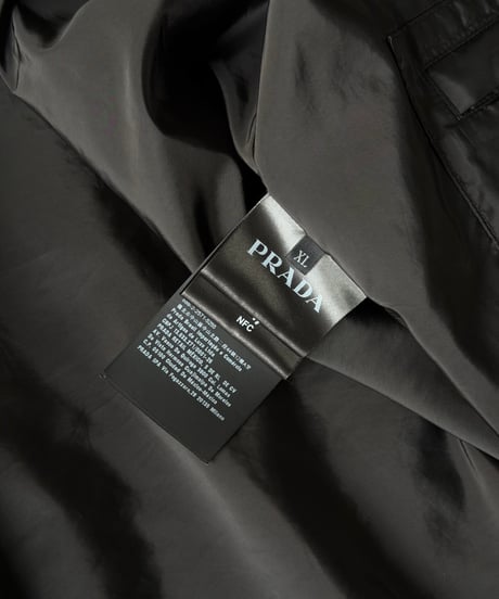 PRADA Re-Nylon Hooded Jacket / BLACK