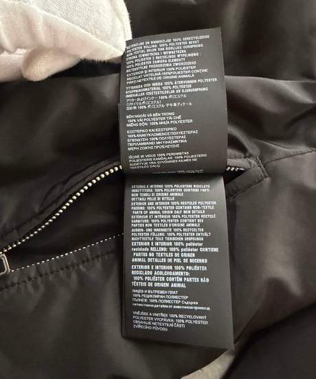 PRADA Reversible Light Padded Jacket / BLACK × DARK GREY
