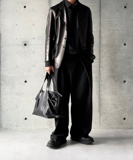 PRADA vintage leather jacket / unisex