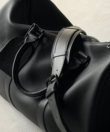 LEATHER BOSTON SHOULDER BAG