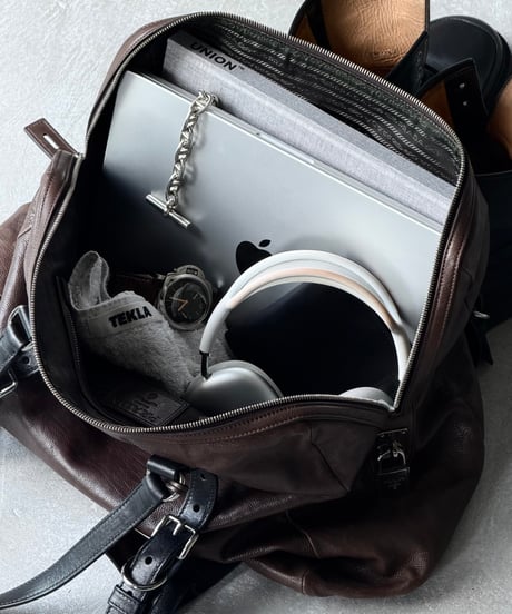 PRADA ヴィンテージレザーボストンバッグ