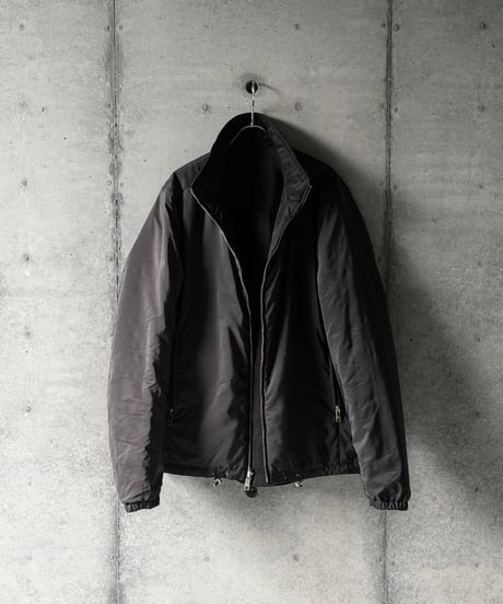PRADA Reversible Light Padded Jacket / BLACK × DARK GREY